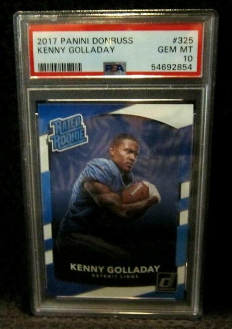 Kenny golladay rookie card - 231. $1.00. To add items to your shopping cart, select the boxes for the cards you would like to purchase and click the 'Add' button. All cards are Near Mint to Mint unless noted. Buy Kenny Golladay football cards. 